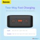 Baseus Airpow 30000mAh 20W Fast Charge Power Bank Black（With Simple Series Charging Cable USB to Type-C 0.3m Black) (6M)